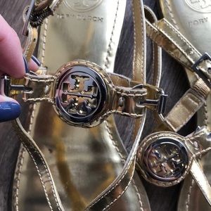 Tory Burch Shoes - Tory Burch Gold Sandal Tory Burch Shoes - Tory Burch Gold Sandal